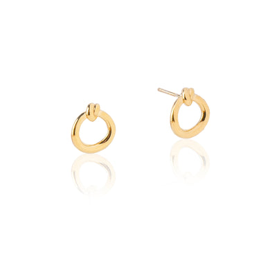 18K Gold Vermeil Knot Earrings - INES SANTOS JEWELLERY